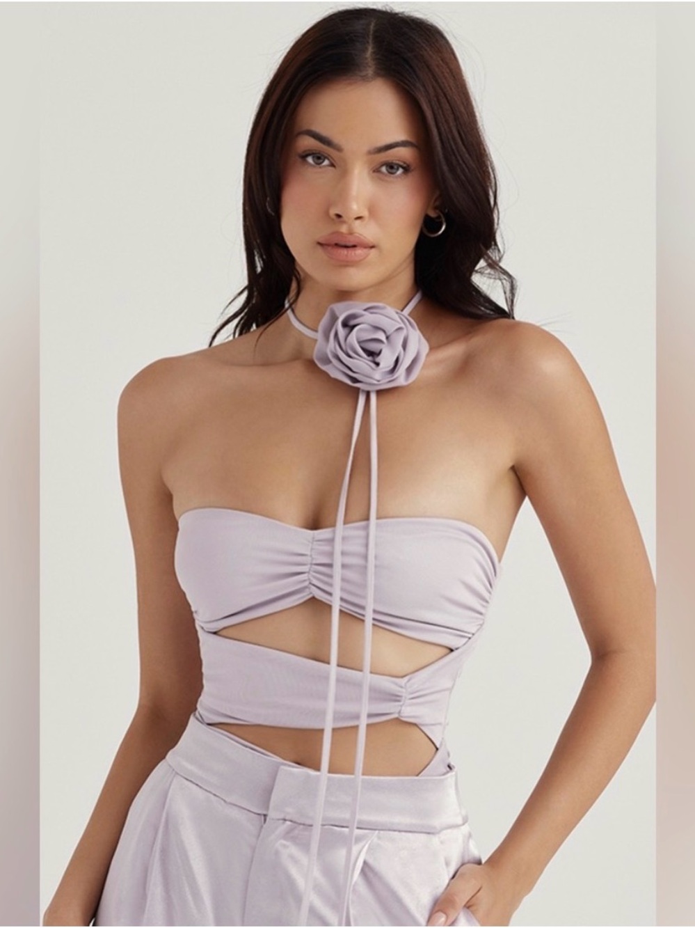 House of CB Joie Bodysuit with Floral Necklace MEDIUM M